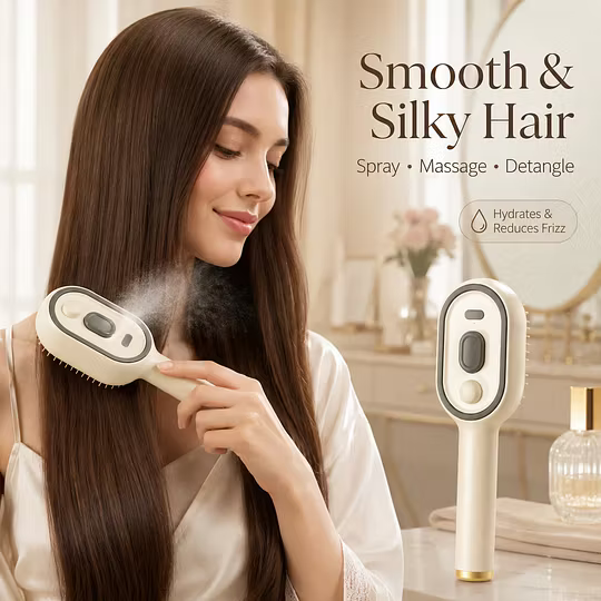 SilkHair – Elektrische Massageborstel voor prachtig haar | 50% korting