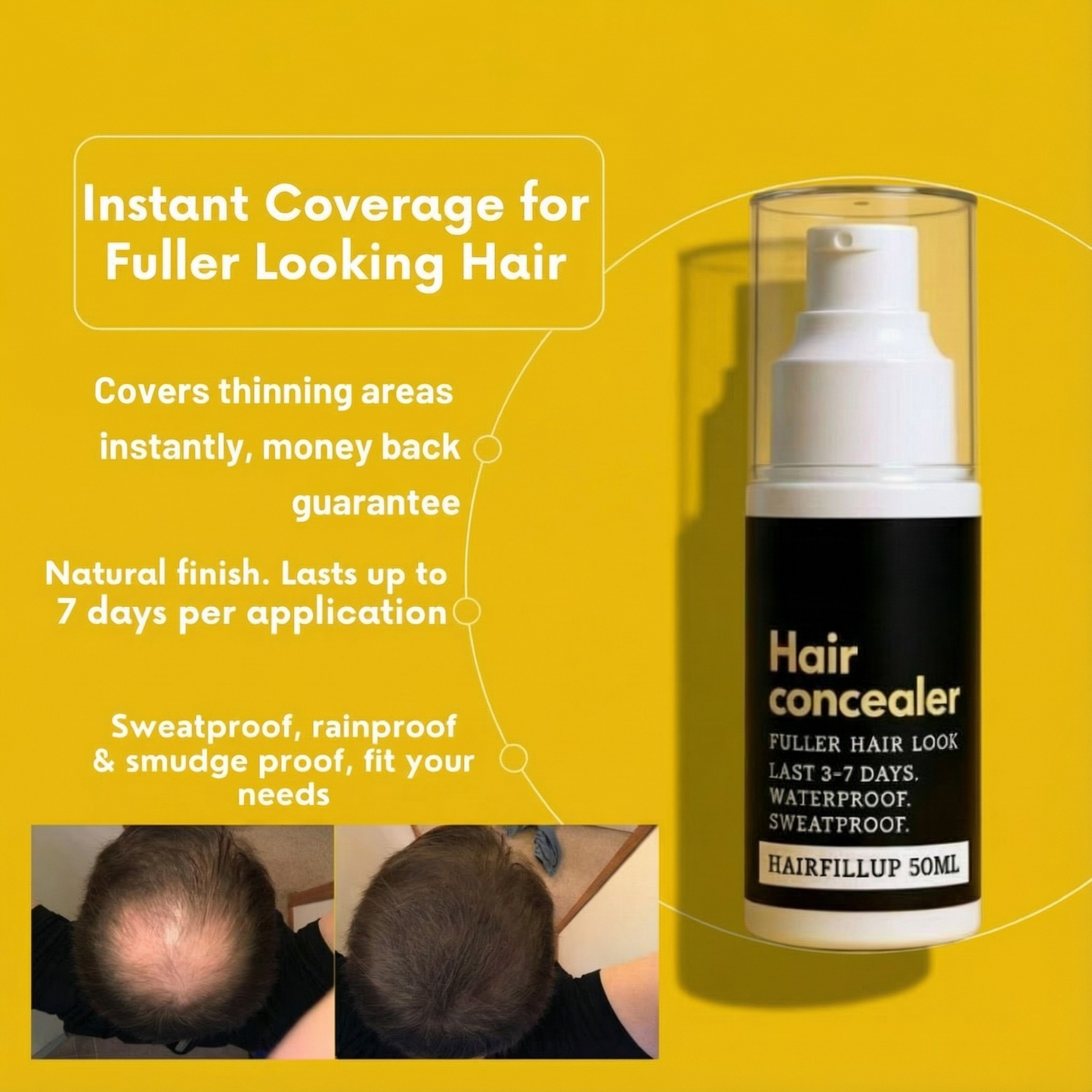 ColorSeal – Haarverdichtingspoeder voor direct voller haar [1 + 1 Gratis]