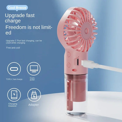 MistCool™ – Mini Ventilator met Sprayfunctie & Waternevel