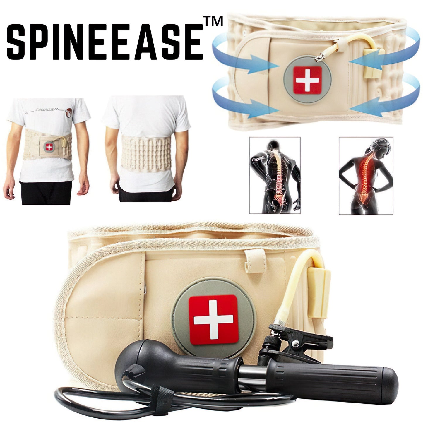 SpineEase™ – Decompressie-rugband voor gerichte verlichting en verbeterd comfort [50% Korting]
