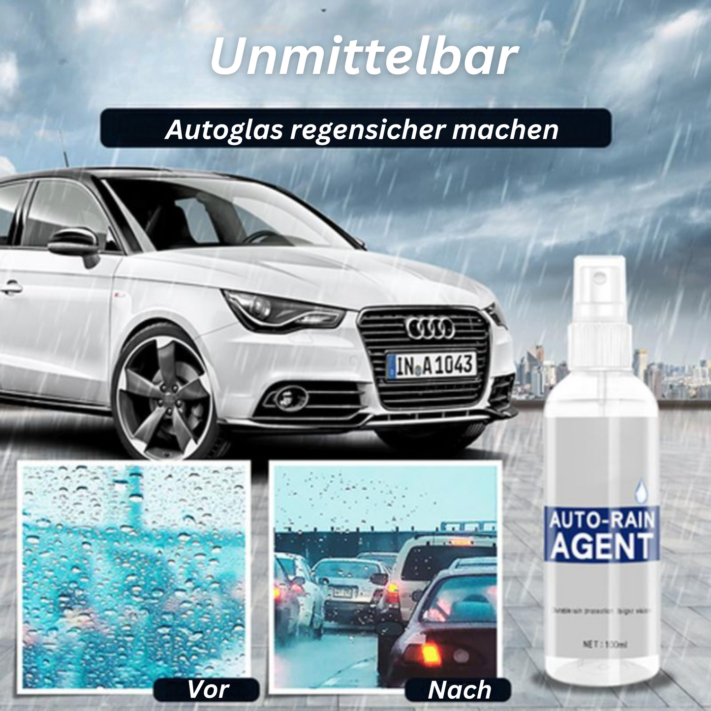 RainDefy™ – Anti-condens & regenafstotend middel voor helder, extra veilig zicht [1 + 1 Gratis]