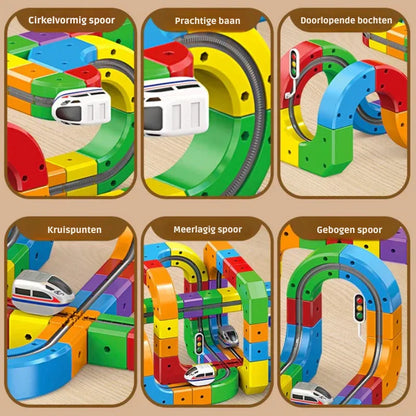 CubeTrack™ – Magnetische DIY-spoorbaan | Educatief Speelgoed Vanaf 3 Jaar