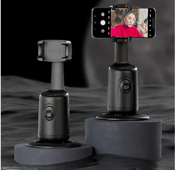 GimBot™ – Auto-tracking telefoonhouder met 360° gezichtsherkenning en geïntegreerd selfielicht [50% Korting]