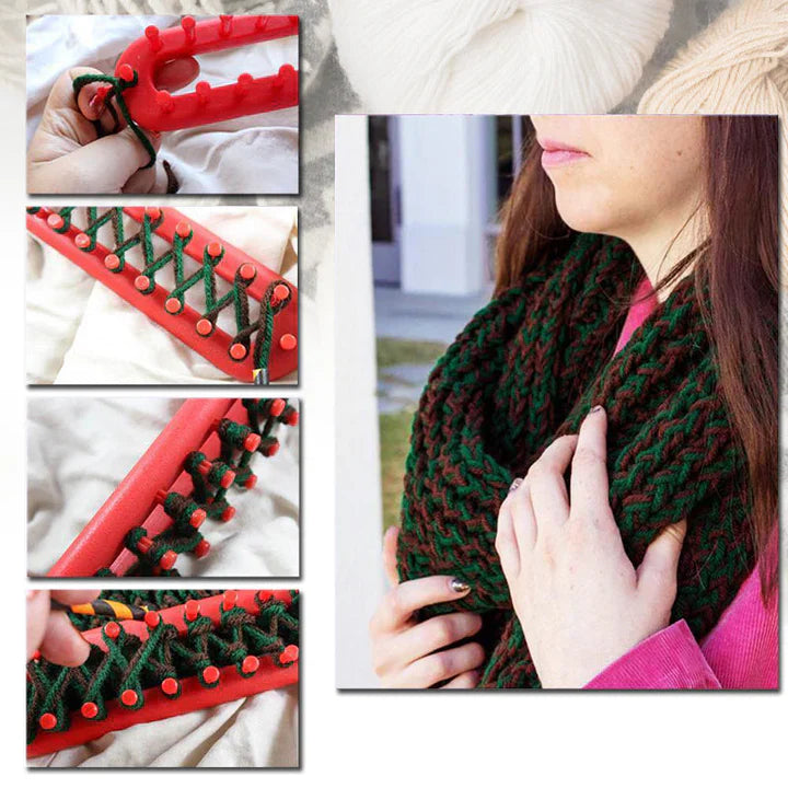 50% Korting | KnitMaster™ Handig weefgetouw om mee te breien [Laatste dag korting].