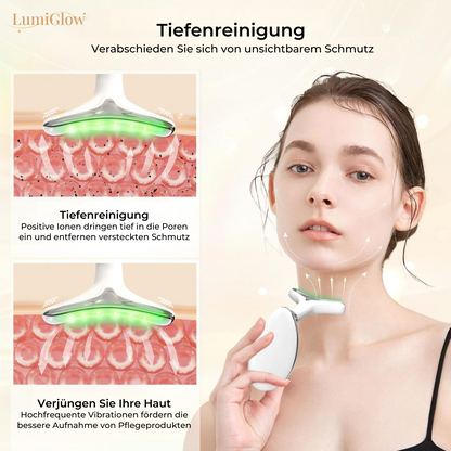 LumiGlow – EMS Anti-Rimpel Apparaat met LED-lichttherapie & Warmtefunctie