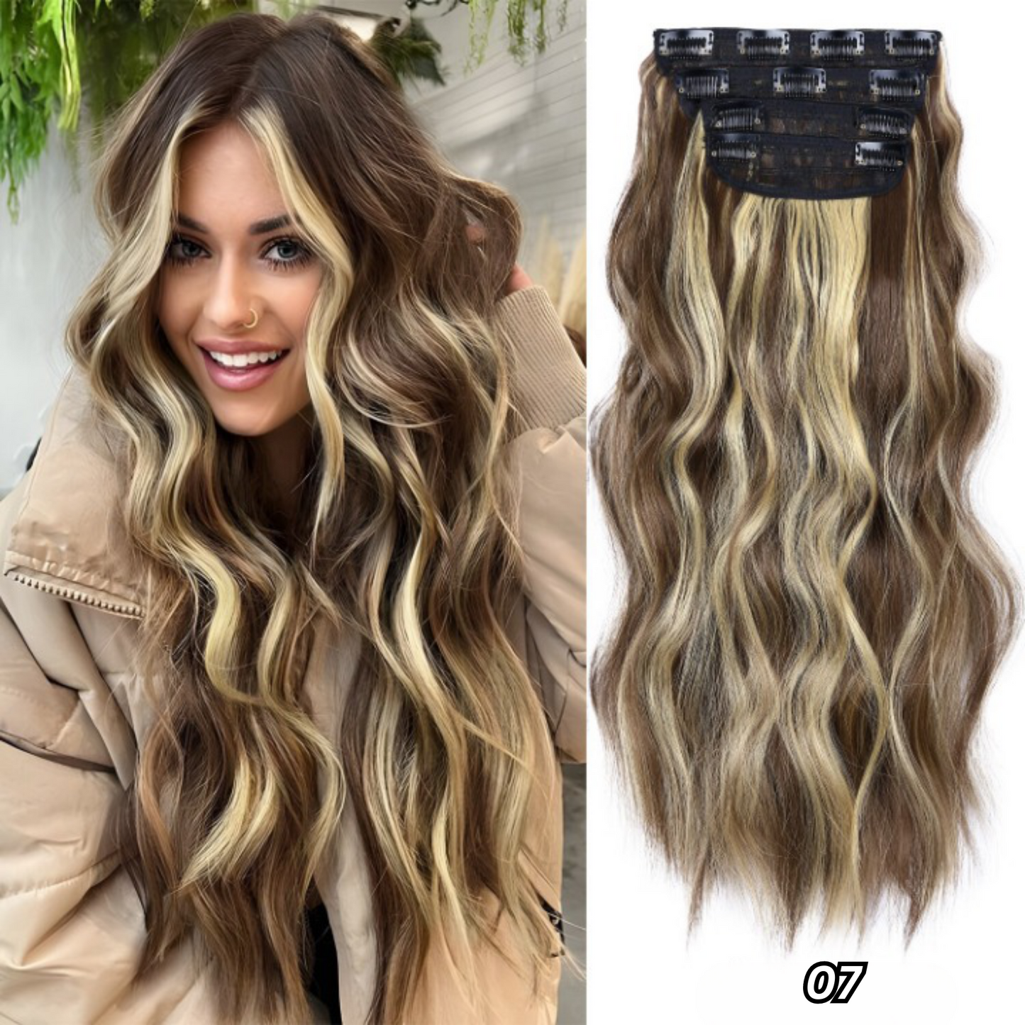 HairLink™ Clip-in Haarverlenging – Meer Volume & Lengte in Seconden