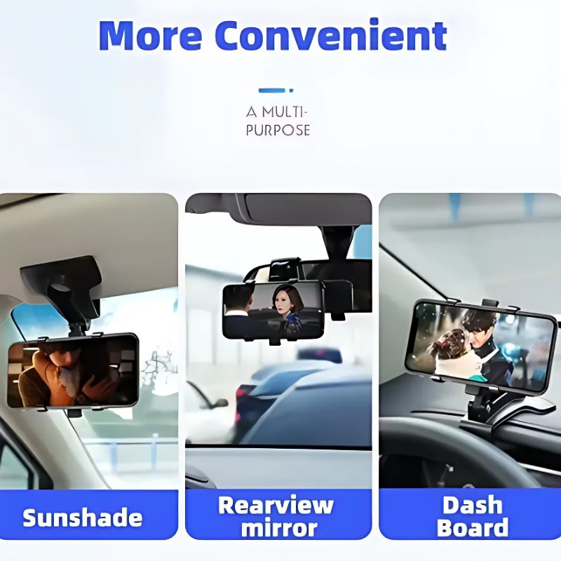 Icone™ – 360° Draaibare Telefoonhouder Auto | Handsfree & Veilig