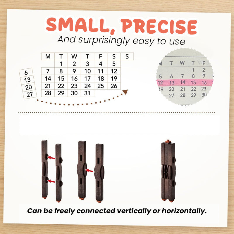 TimeBlocks™ Kalenderstempel – Creatieve Dagplanning voor Journal & Planner