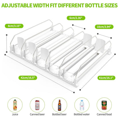 Organizer™ - Drankenopberger met uitwerpmechanisme - voor koelkast & opbergrek [50% Korting]