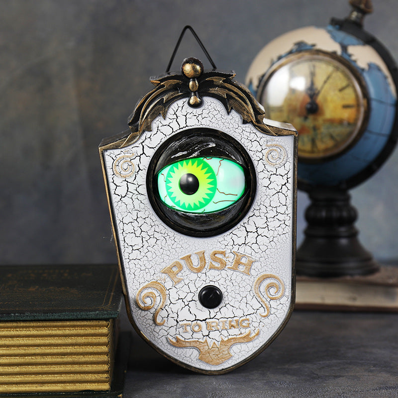 Elektronische Halloween deurbel met griezelig oog en geluidseffect