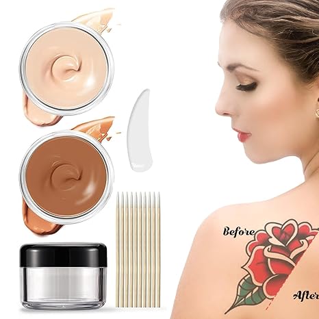 DermaVeil™ – Waterdichte bedekking voor tatoeages en littekens met een natuurlijke finish [1 + 1 Gratis]
