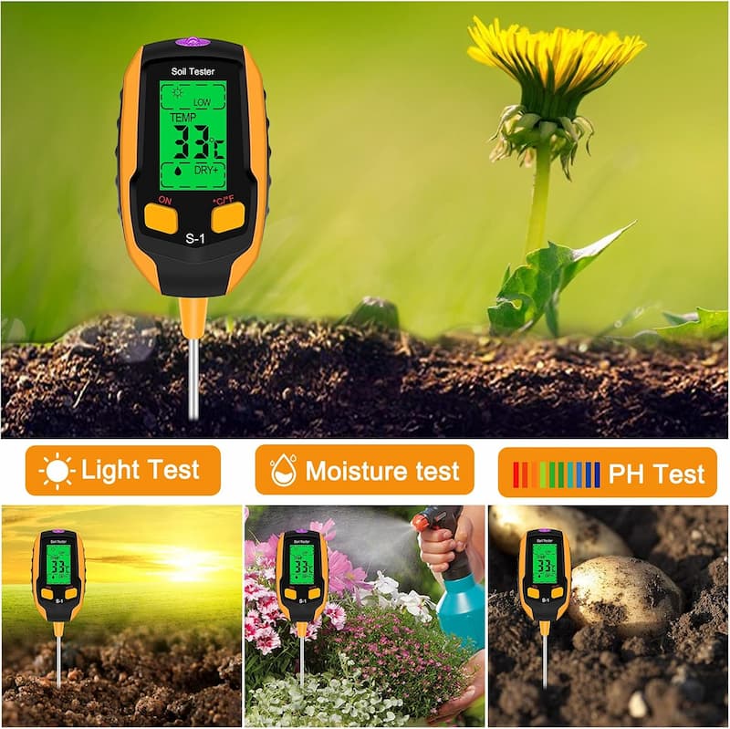 SmartGrow™ – 4-in-1 Bodemmeetsysteem voor Vocht, pH, Licht & Temperatuur