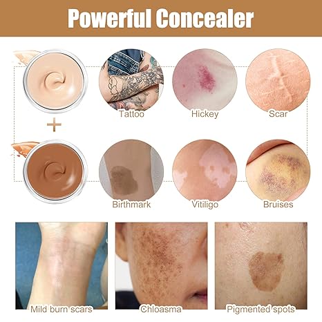DermaVeil™ – Waterdichte bedekking voor tatoeages en littekens met een natuurlijke finish [1 + 1 Gratis]