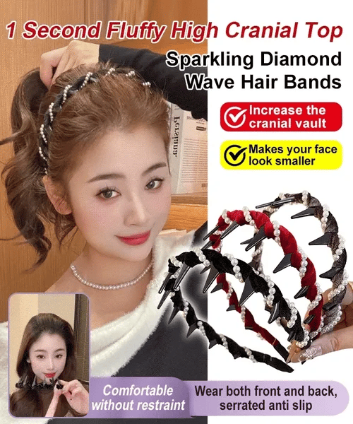 WaveBand™ Retro Haarband – Stijlvol Volume met Anti-Slip Grip
