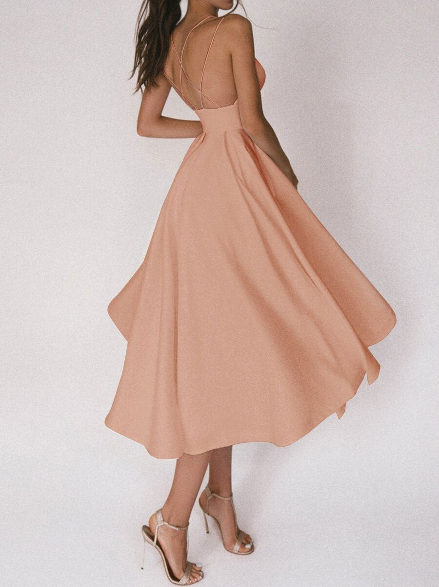 Glamara™ – Elegante jurk met V-hals en fijne bandjes [50% Korting]