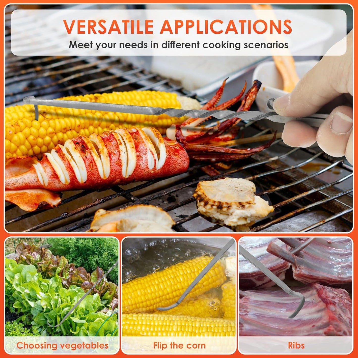 IronFlip™ – Handgesmede grillspatel – veilig draaien op de grill [50% Korting]