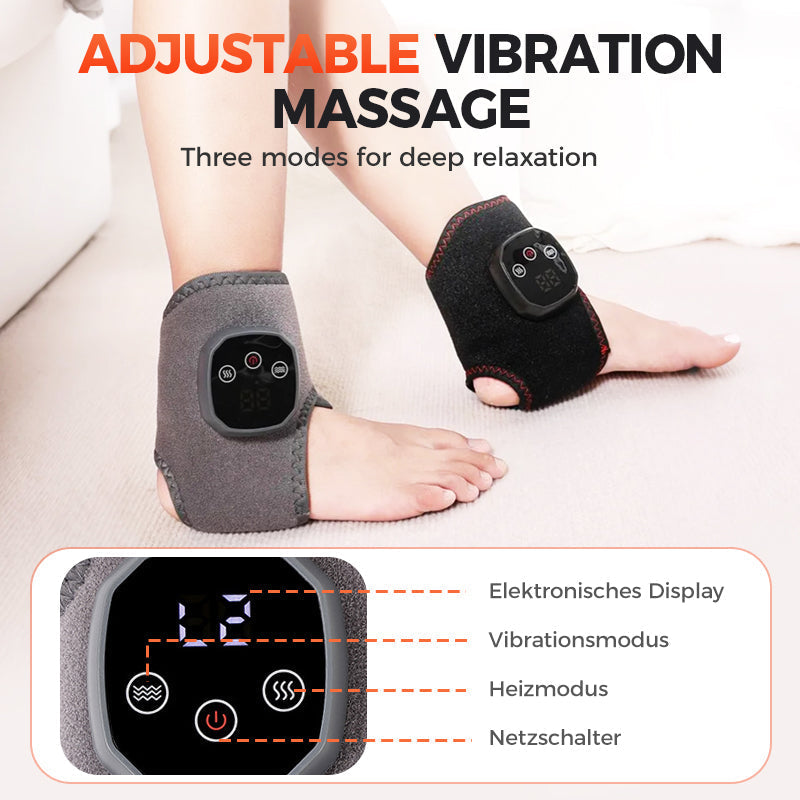 AnkleRelief™ – Enkelmassageband met Warmte & Vibratie voor Enkelpijn