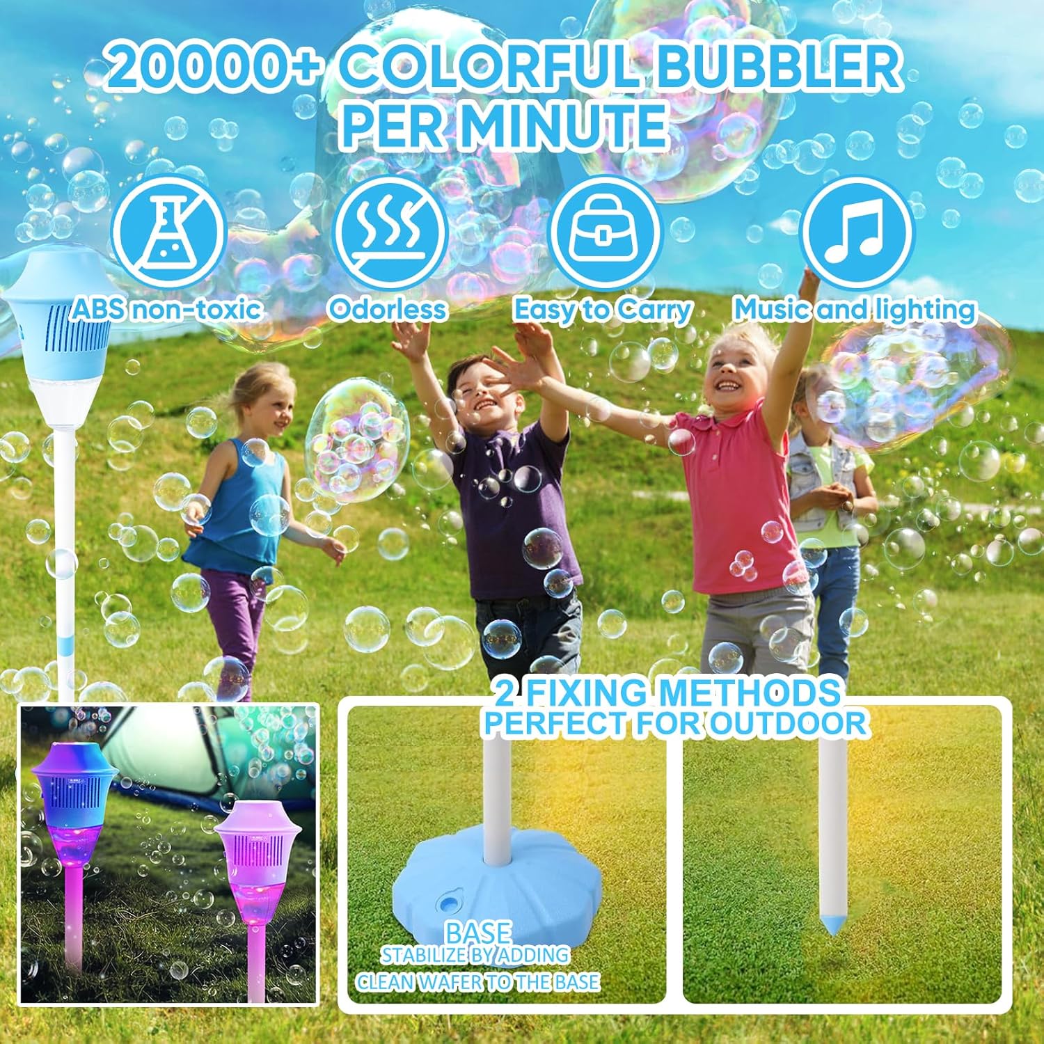 BubbleStorm™ – Draagbare bellenblaasmachine voor kinderplezier en vreugde [50% Korting]