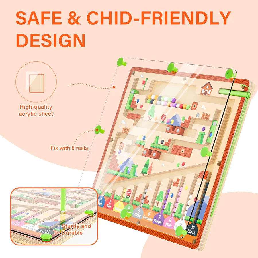 MazeMaster™ – Magnetisch leerdoolhofspeelgoed voor kinderen | 50% korting