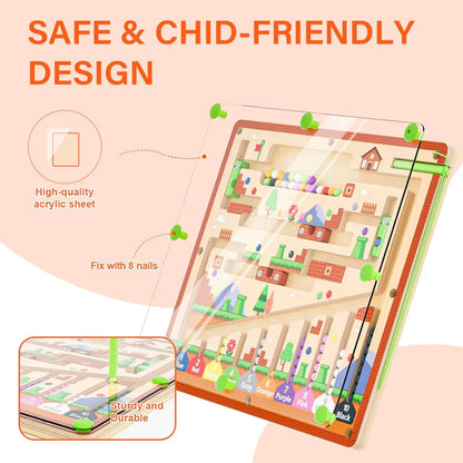 MazeMaster™ – Magnetisch leerdoolhofspeelgoed voor kinderen | 50% korting