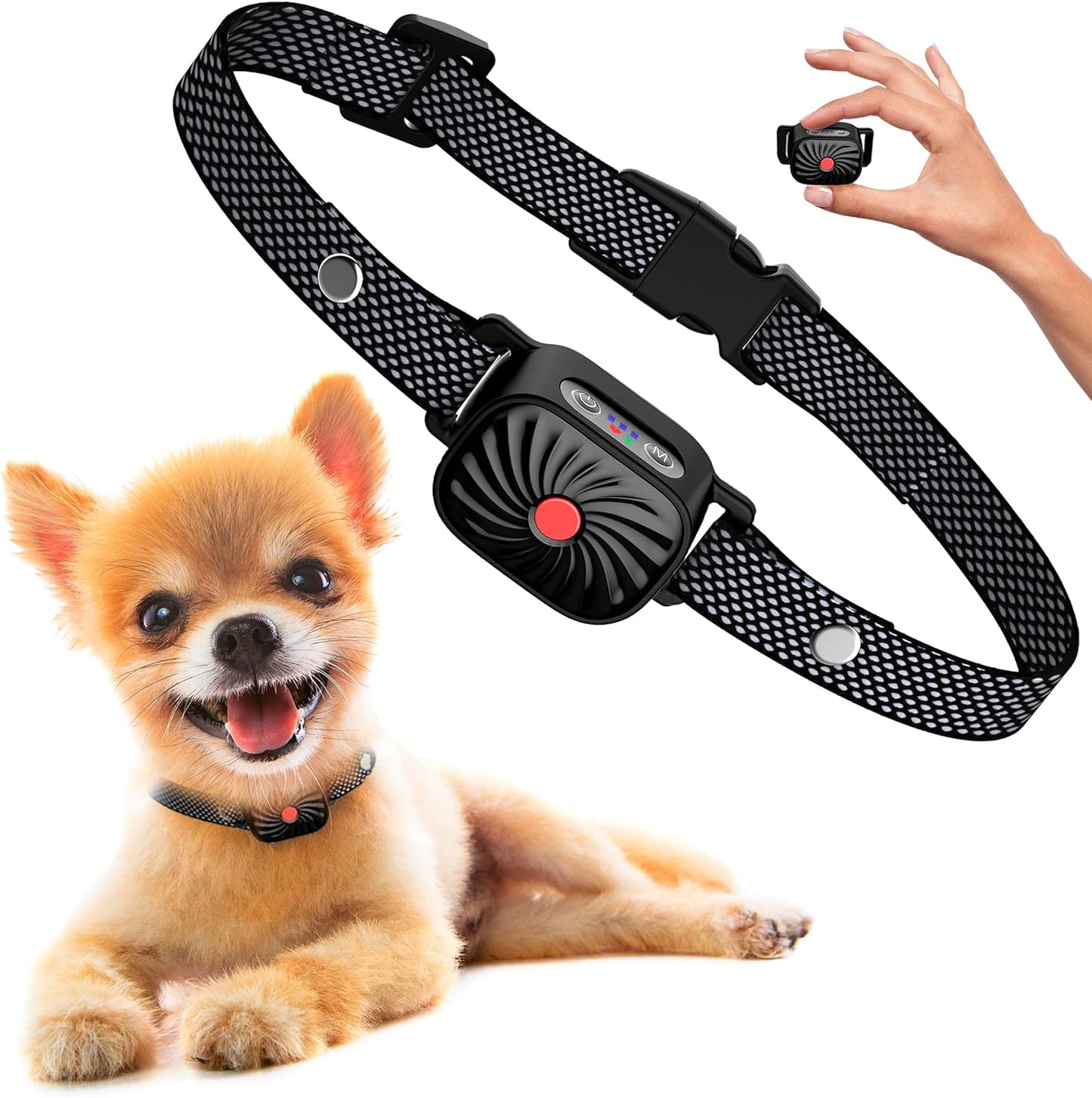Antiblafhalsband voor kleine honden met geluid en vibratie