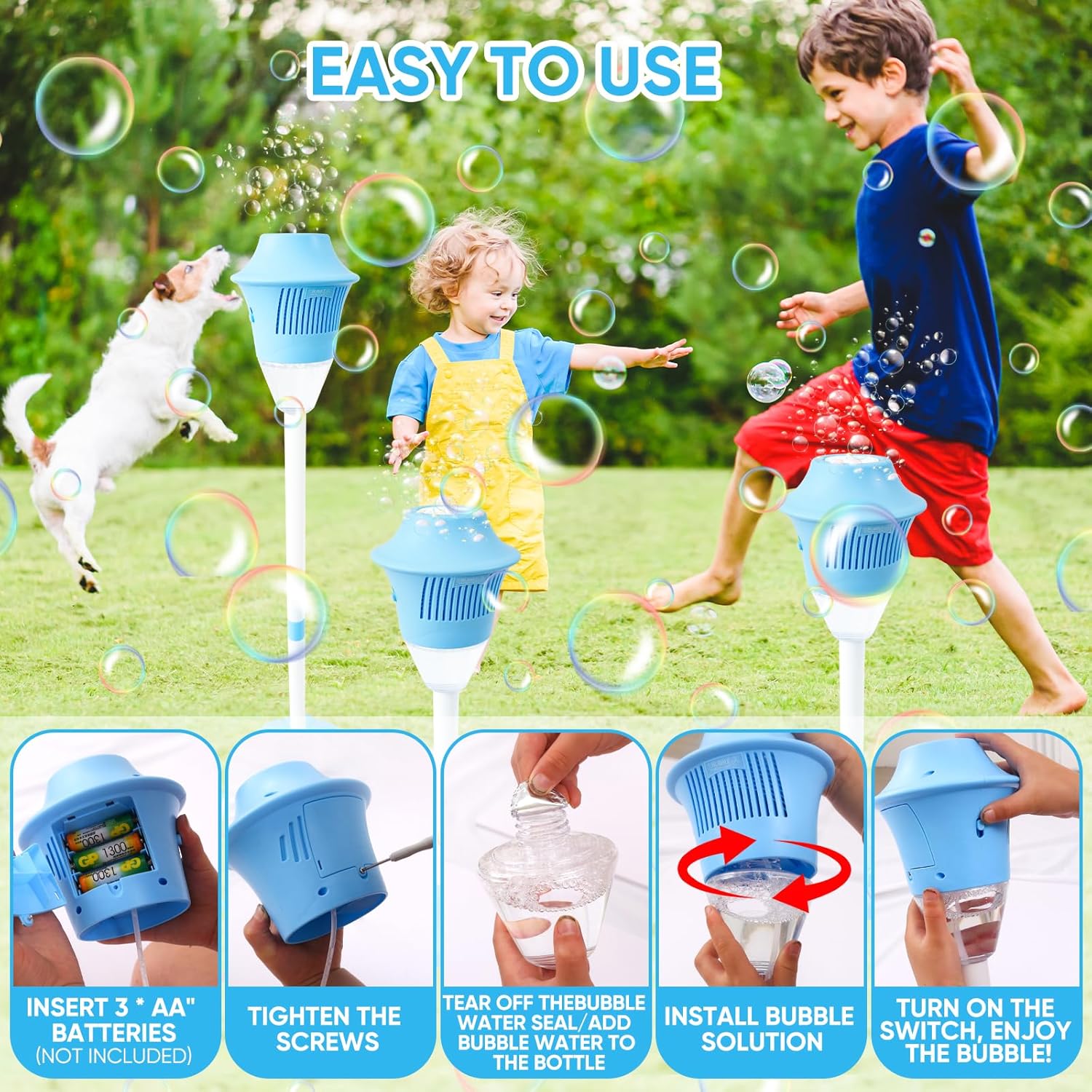 BubbleStorm™ – Draagbare bellenblaasmachine voor kinderplezier en vreugde [50% Korting]
