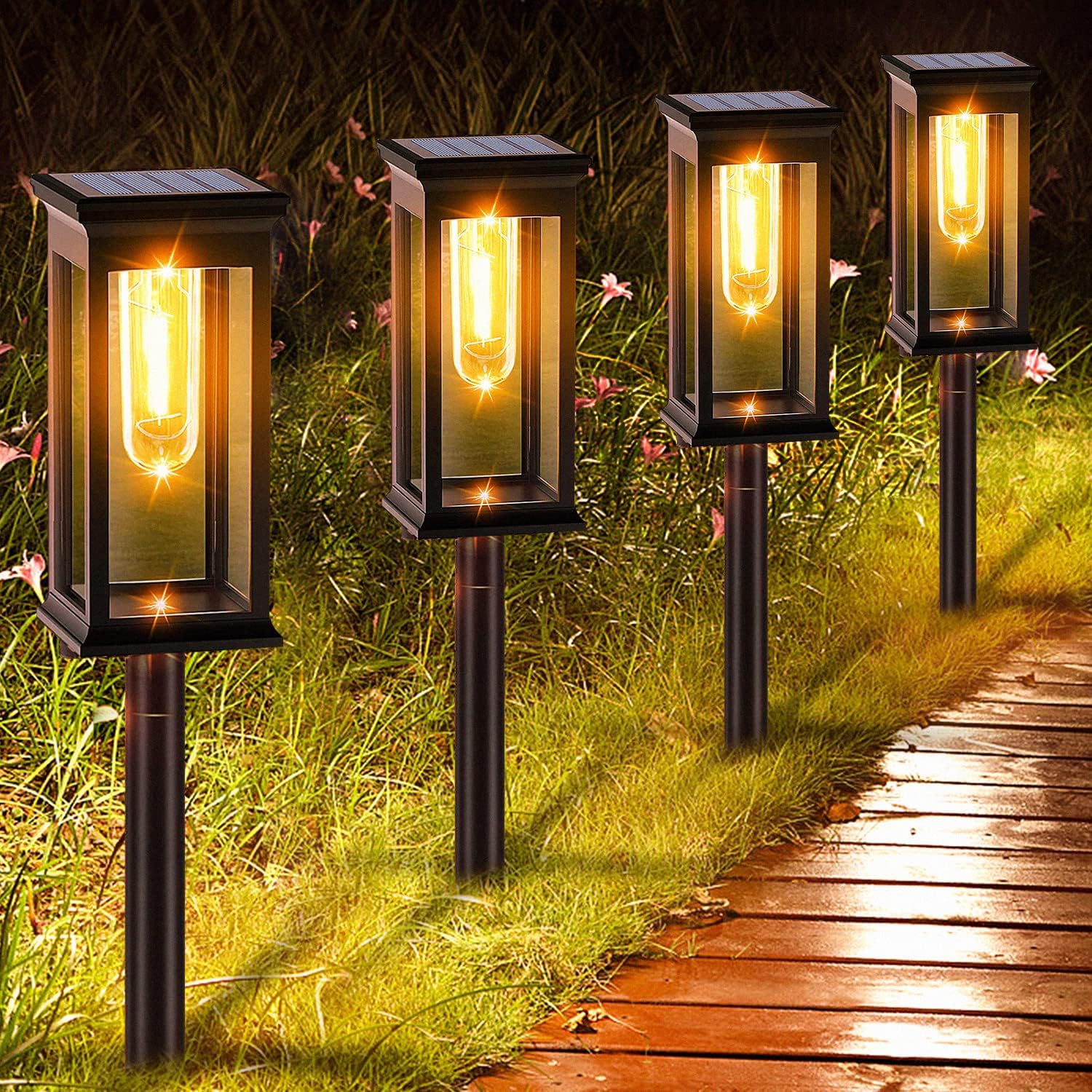 SolarPath™ – Zonne-tuinlampen met warm wit licht en efficiëntie [50% Korting]