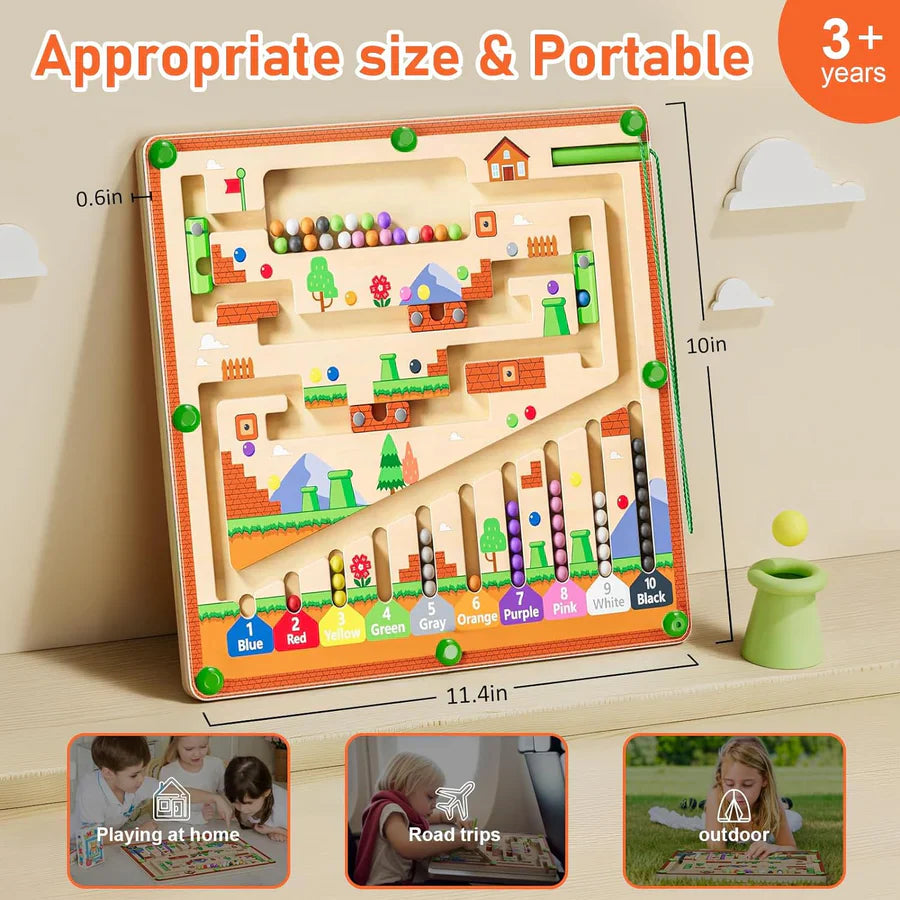 MazeMaster™ – Magnetisch leerdoolhofspeelgoed voor kinderen | 50% korting