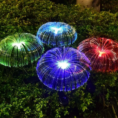 LumaJelly™ – Solar Tuinverlichting Kwallenvorm met Glasvezel Lichteffect