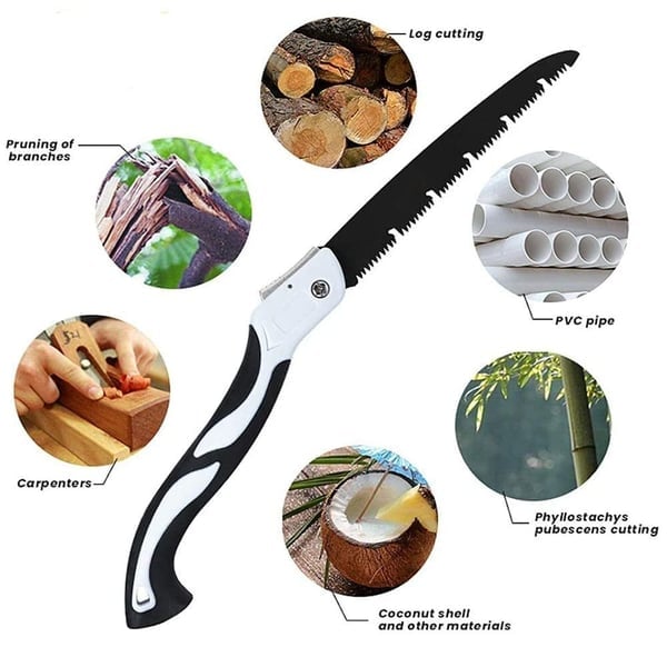 SwiftCut™ Inklapbare Handzaag – Scherp, Compact & Veilig