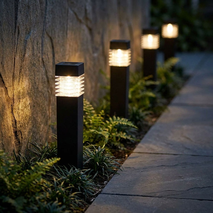 Zonne-energie LED Tuinlamp – draadloos, automatisch, weerbestendig