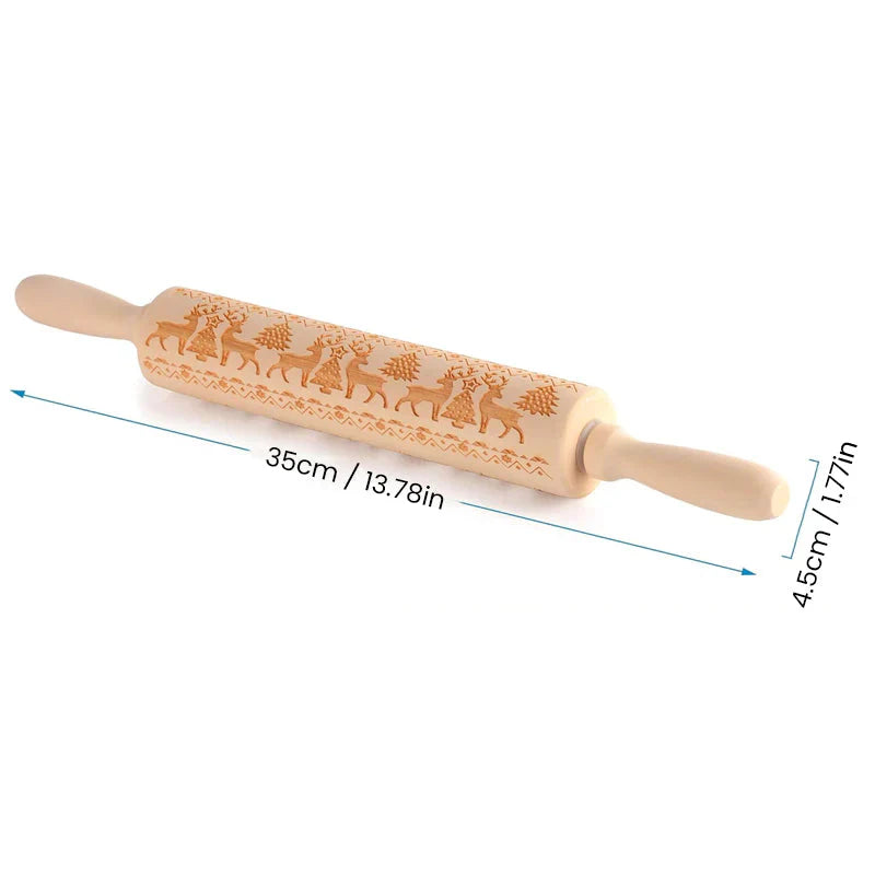 50% korting | MerryRol™ – houten deegrollers voor Kerstmis [Laatste dag korting]