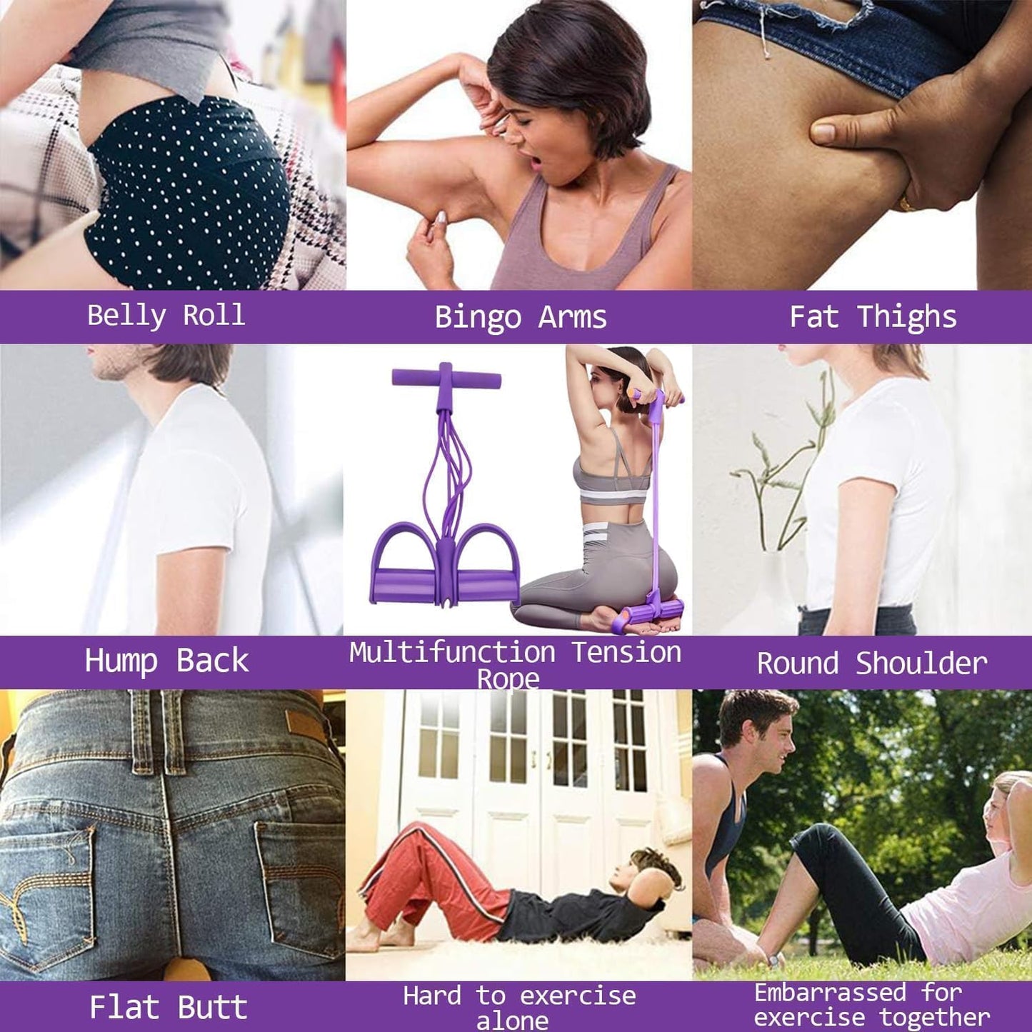 MultiFit™ – 8-Buizen Weerstandsbanden Set voor Thuis Fitness