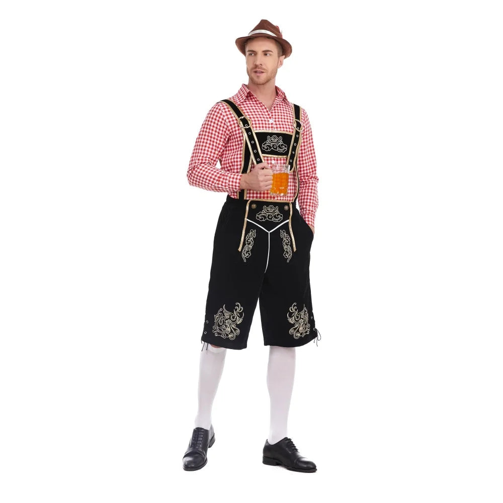 Beiers Lederhosen-kostuum 3-delig met bretels en hoed