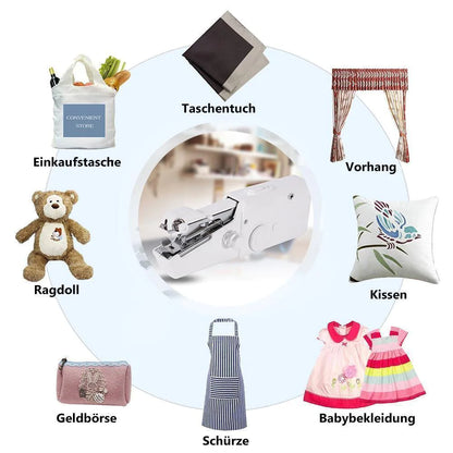 MiniSew™ – Draadloze Mini Handnaaimachine voor Snelle Reparaties