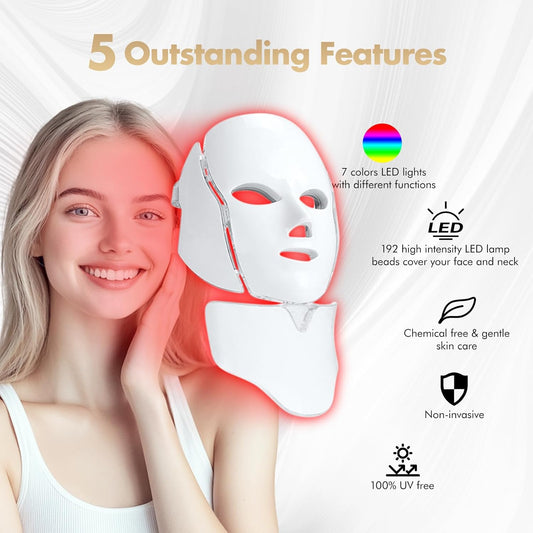 TherapyMask™ – 7-kleuren huidbehandeling, draadloos en oplaadbaar [50% Korting]