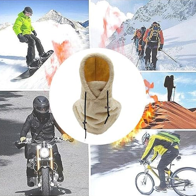 SkiMask™ – Warm Skimasker met Sherpa Capuchon | Winddicht & Rekbaar