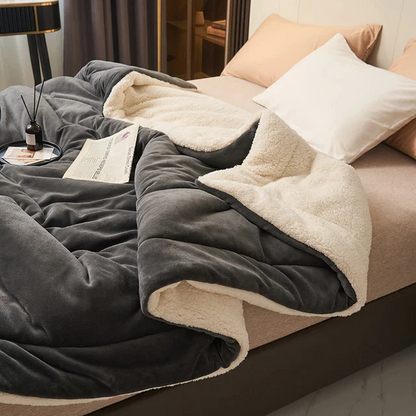 Flanel-fleece knuffeldeken – zacht, warm en machinewasbaar