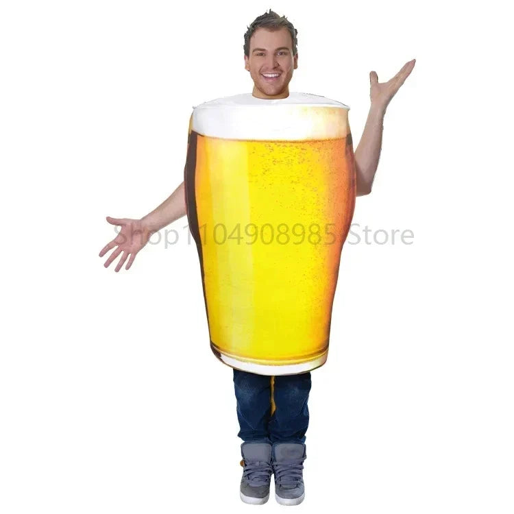 Opblaasbaar bierpul-kostuum voor volwassenen – one size fits all