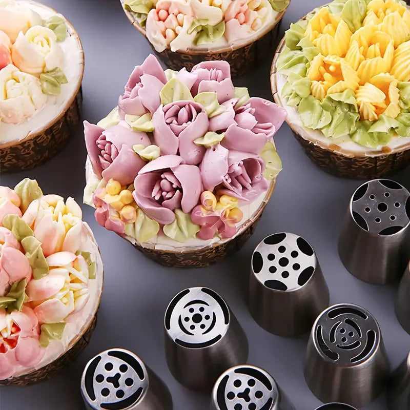 50% Korting | CakeCraft™ - Taartdecoratie spuitmondjes [set van 7] [Laatste dag korting].