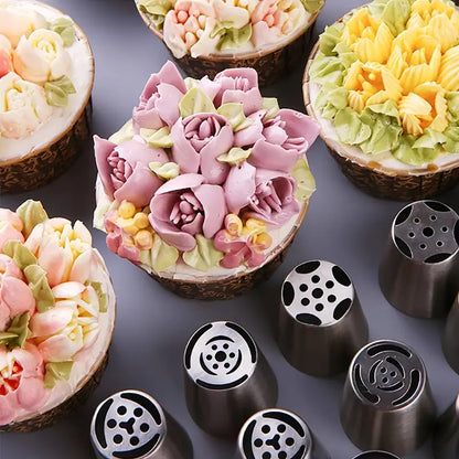 50% Korting | CakeCraft™ - Taartdecoratie spuitmondjes [set van 7] [Laatste dag korting].