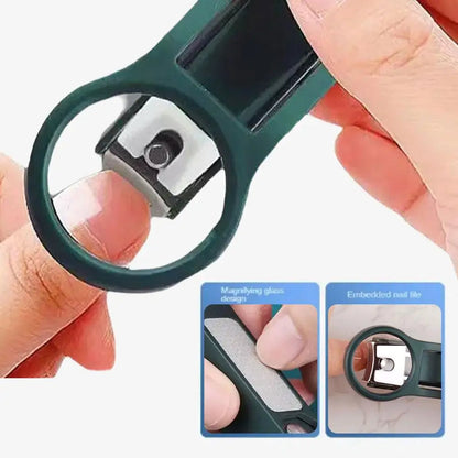 VisiClip™ – Compacte nagelknipper met vergrootglas voor precieze en moeiteloze verzorging [50% Korting]