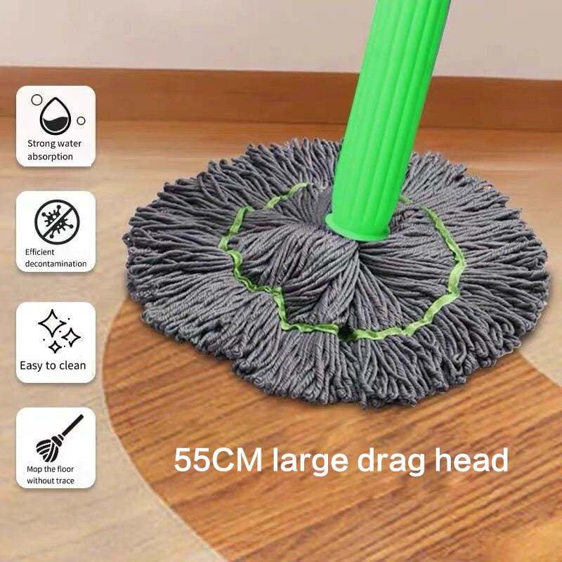 GlideSweep™ – 2-in-1 droogdoekmop voor moeiteloos glanzende vloeren zonder rugbelasting [50% Korting]