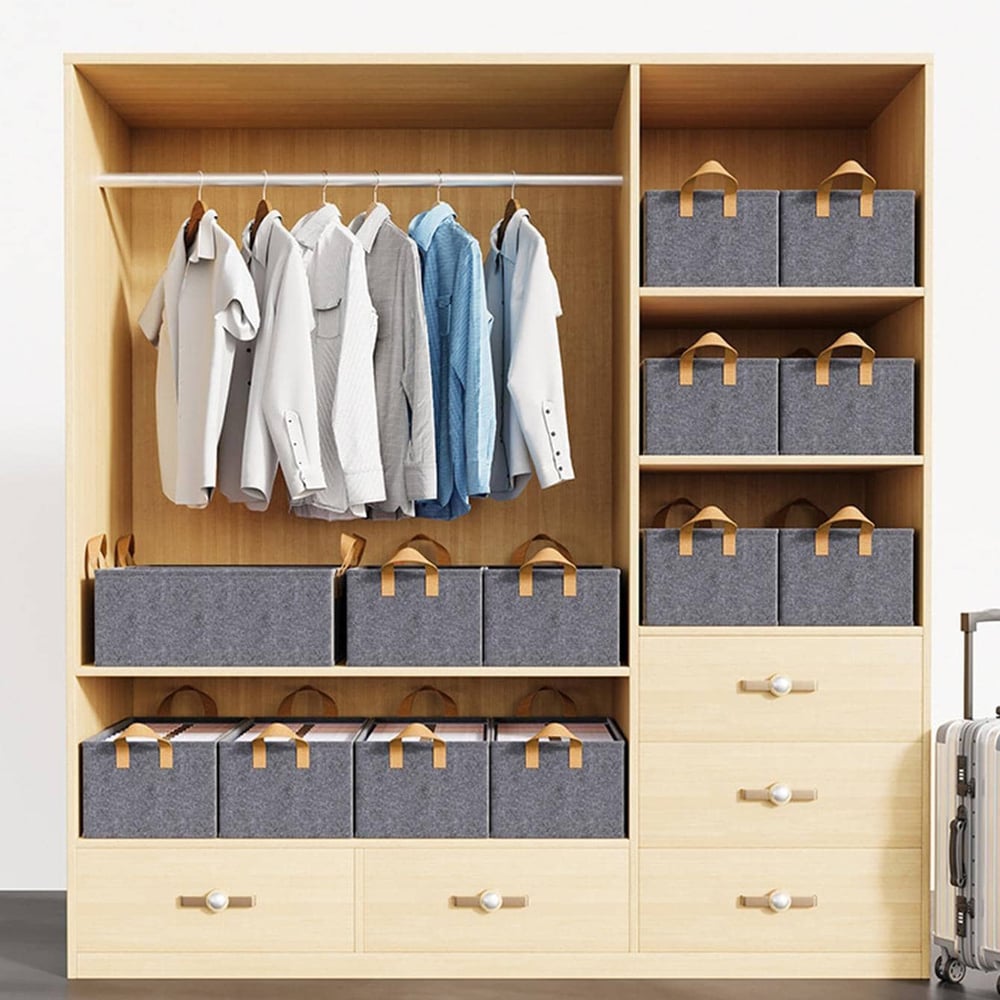 FoldBox™ – Opvouwbare Textielkast voor Meer Ruimte en Orde [50% Korting]