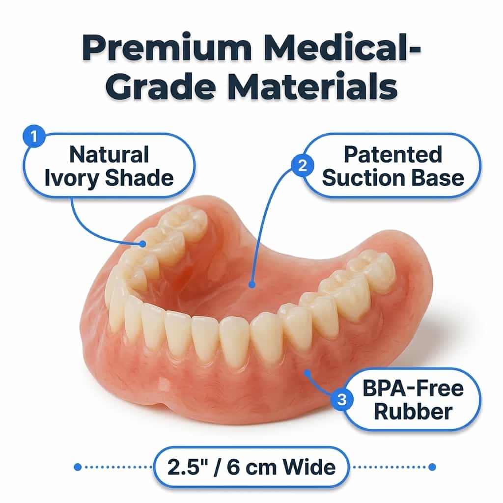 CustomDenture – Natuurlijk mooie tanden zonder lijm – 50% korting
