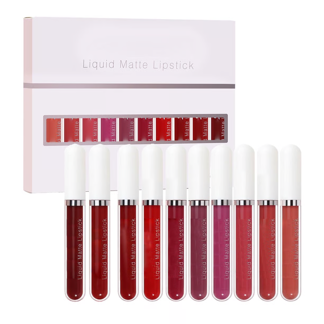 Velora™ Matte Lippenstift Set – 18 Kleurtinten | Langdurig & Waterbestendig