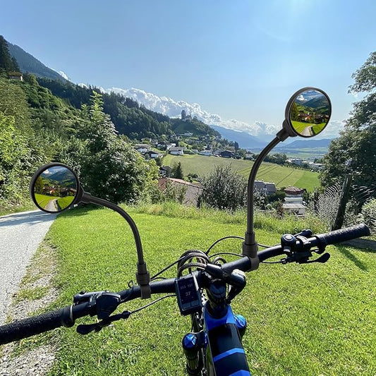 BikeMirror™ – Veiligheid begint met volledig overzicht bij veilig fietsen buiten [1 + 1 Gratis]