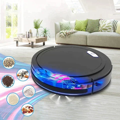 Compacte robotstofzuiger voor dierenhaar, harde vloeren en tapijt