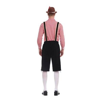 Beiers Lederhosen-kostuum 3-delig met bretels en hoed