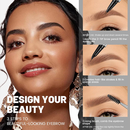 BrowPencil™ – Perfecte momenten met vlekkeloze wenkbrauwen & precieze eyeliner [1 + 1 Gratis]